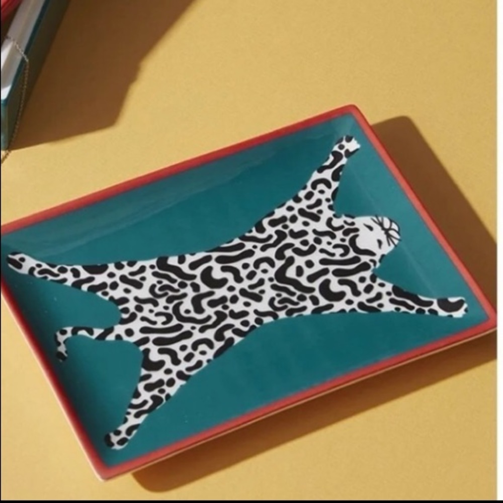 Jonathan Adler Catch All Trinket Tray - RARE- Leopard